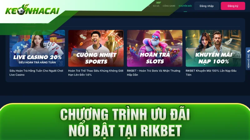 Chương trình ưu đãi nổi bật tại Rikbet