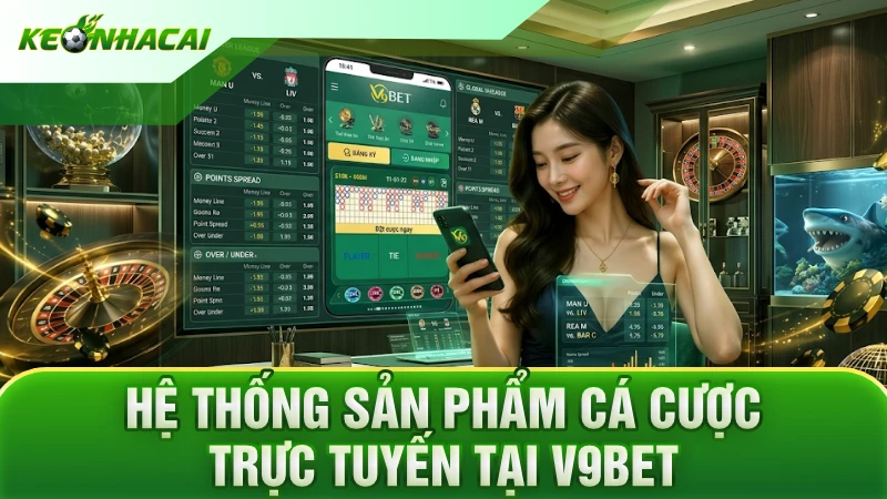 Hệ thống sản phẩm cá cược trực tuyến tại V9BET