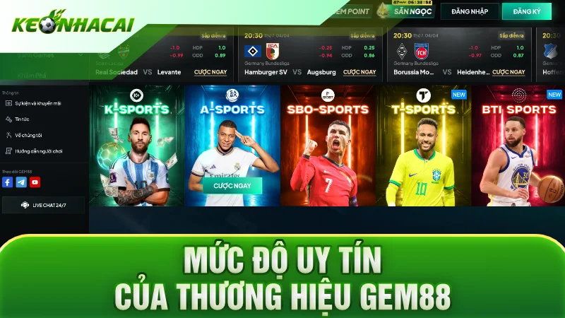 Mức độ uy tín của thương hiệu GEM88